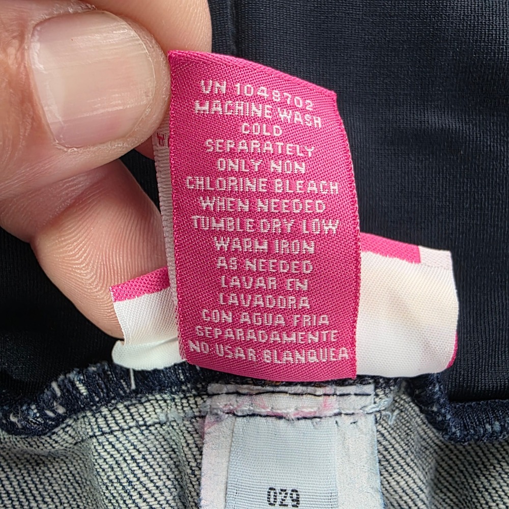 Liz Lange Target Maternity Jeans Blue Straight Leg Belly Panel Size 14 NWT - Picture 11 of 15